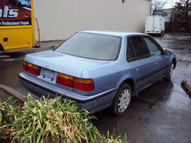 1990 HONDA ACCORD 4 DOOR SEDAN LX MODEL 2.2L MT FWD COLOR BLUE A14075