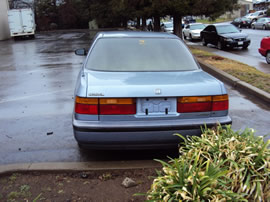 1990 HONDA ACCORD 4 DOOR SEDAN LX MODEL 2.2L MT FWD COLOR BLUE A14075