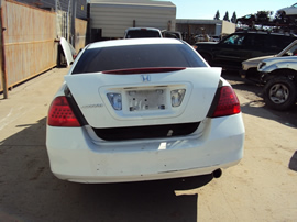2006 HONDA ACCORD 4 DOOR SEDAN LX MODEL 2.4L AT FWD COLOR WHITE STK A13041