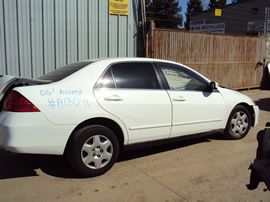 2006 HONDA ACCORD 4 DOOR SEDAN LX MODEL 2.4L AT FWD COLOR WHITE STK A13041