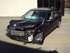 2001 HONDA CIVIC 4 DOOR SEDAN LX MODEL 1.7L AT FWD COLOR BLACK STK A13042
