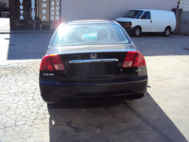 2001 HONDA CIVIC 4 DOOR SEDAN LX MODEL 1.7L AT FWD COLOR BLACK STK A13042