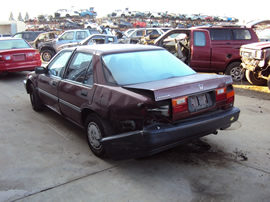 1988 HONDA ACCORD DX MODEL 4 DOOR SEDAN 2.0L AT FWD COLOR MAROON STK A13043