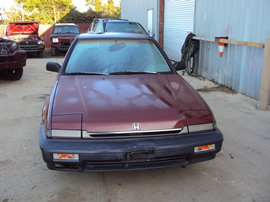 1988 HONDA ACCORD DX MODEL 4 DOOR SEDAN 2.0L AT FWD COLOR MAROON STK A13043