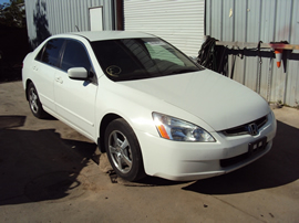 2005 HONDA ACCORD 4 DOOR SEDAN HYBRID E MODEL 3.0L AT COLOR WHITE STK A13044