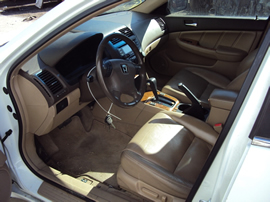 2005 HONDA ACCORD 4 DOOR SEDAN HYBRID E MODEL 3.0L AT COLOR WHITE STK A13044