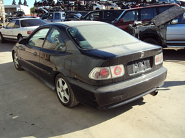 2000 HONDA CIVIC EX MODEL 2 DOOR COUPE 1.6L MT FWD COLOR BLACK  STK A13047