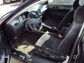 2000 HONDA CIVIC EX MODEL 2 DOOR COUPE 1.6L MT FWD COLOR BLACK  STK A13047