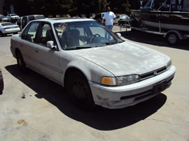 1993 HONDA ACCORD 4 DOOR SEDAN EX MODEL 2.2L MT FWD COLOR PRIMER A14086