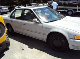 1993 HONDA ACCORD 4 DOOR SEDAN EX MODEL 2.2L MT FWD COLOR PRIMER A14086