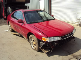 1997 HONDA ACCORD 2 DOOR COUPE SE MODEL 2.2L AT FWD COLOR RED A13051