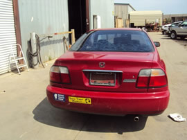 1997 HONDA ACCORD 2 DOOR COUPE SE MODEL 2.2L AT FWD COLOR RED A13051