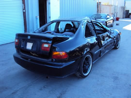 1995 HONDA CIVIC 2 DOOR CPE DX MODEL 1.5L MT 2WD COLOR BLACK A13053