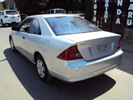 2001 HONDA CIVIC 2 DOOR COUPE LX MODEL 1.7L SOHC AT FWD COLOR SILVER A14089