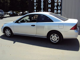 2001 HONDA CIVIC 2 DOOR COUPE LX MODEL 1.7L SOHC AT FWD COLOR SILVER A14089