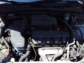 2001 HONDA CIVIC 2 DOOR COUPE LX MODEL 1.7L SOHC AT FWD COLOR SILVER A14089