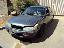 1996 HONDA ACCORD 4 DOOR SEDAN EX MDL 2.2L AT FWD COLOR GREEN A13054