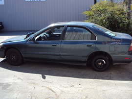 1996 HONDA ACCORD 4 DOOR SEDAN EX MDL 2.2L AT FWD COLOR GREEN A13054