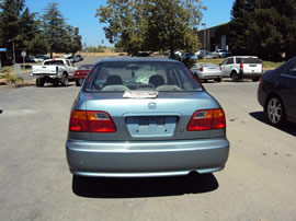 2000 HONDA CIVIC 4 DOOR SEDAN VP MODEL 1.6L AT FWD COLOR GREEN A13055