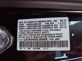 2013 ACURA RDX TECHNOLOGY 3.5L V6 AT 4WD COLOR GRAY A14092