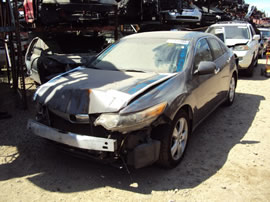 2009 ACURA TSX 4 DOOR SEDAN 2.4L AT FWD COLOR GRAY A14093