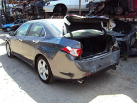 2009 ACURA TSX 4 DOOR SEDAN 2.4L AT FWD COLOR GRAY A14093