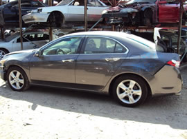 2009 ACURA TSX 4 DOOR SEDAN 2.4L AT FWD COLOR GRAY A14093