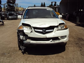 2004 ACURA MDX TOURING WITH NAVIGATION MODEL 3.5L V6 AT AWD COLOR WHITE A14095