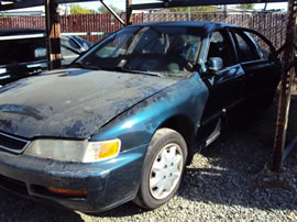 1996 HONDA ACCORD 4 DOOR SEDAN LX MODEL 2.2L AT FWD COLOR GREEN A14114