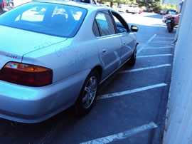 2000 ACURA TL MODEL 4 DOOR SEDAN 3.2L ULEV V6 AT FWD COLOR SILVER A13060