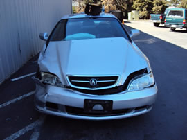 2000 ACURA TL MODEL 4 DOOR SEDAN 3.2L ULEV V6 AT FWD COLOR SILVER A13060