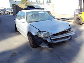 1999 HONDA CIVIC 4 DOOR SEDAN LX MODEL 1.6L AT FWD COLOR SILVER A14127