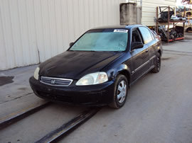2000 HONDA CIVIC 4 DOOR SEDAN LX MODEL  1.6L AT FWD COLIOR BLACK A14128