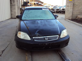 2000 HONDA CIVIC 4 DOOR SEDAN LX MODEL  1.6L AT FWD COLIOR BLACK A14128