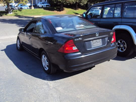 2001 HONDA CIVIC 2 DOOR COUPE DX MODEL 1.7L SOHC AT FWD COLOR BLACK A13063