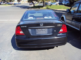 2001 HONDA CIVIC 2 DOOR COUPE DX MODEL 1.7L SOHC AT FWD COLOR BLACK A13063