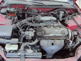 1993 HONDA DEL SOL S MODEL 1.5L AT COLOR RED A13065