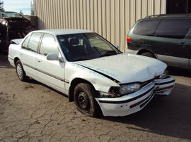 1992 HONDA ACCORD 4 DOOR SEDAN LX MODEL 2.2L AT FWD COLOR WHITE A13071