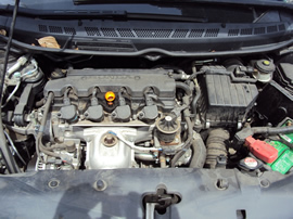 2007 HONDA CIVIC 2 DOOR COUPE LX MODEL 1.8L AT FWD COLOR BLACK STK A12001