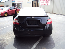 2007 HONDA CIVIC 2 DOOR COUPE LX MODEL 1.8L AT FWD COLOR BLACK STK A12001