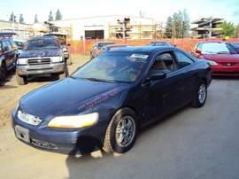 2000 HONDA ACCORD 2 DOOR CPE LX MODEL 2.3L VTEC AT FWD COLOR BLUE STK A12002