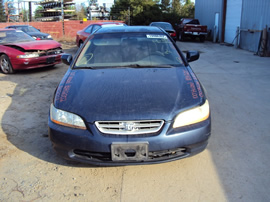 2000 HONDA ACCORD 2 DOOR CPE LX MODEL 2.3L VTEC AT FWD COLOR BLUE STK A12002