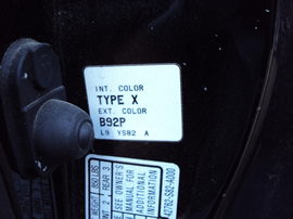 2000 HONDA ACCORD 2 DOOR CPE EX MODEL 2.3L VTEC AT FWD COLOR BLACK STK A12006