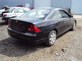 2001 HONDA CIVIC 2 DOOR CPE EX MODEL 1.7L VTEC MT FWD COLOR BLACK STK A12007