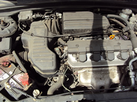 2001 HONDA CIVIC 2 DOOR CPE EX MODEL 1.7L VTEC MT FWD COLOR BLACK STK