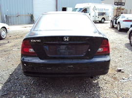 2001 HONDA CIVIC 2 DOOR CPE EX MODEL 1.7L VTEC MT FWD COLOR BLACK STK A12007
