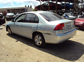 2003 HONDA CIVIC 4 DOOR SEDAN HYBRID MODEL 1.3L AT FWD COLOR BLUE STK A12008
