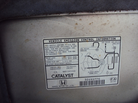 2001 HONDA ACCORD 2 DOOR 3.0L AT FWD COLOR SILVER A12009