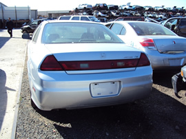 2001 HONDA ACCORD 2 DOOR 3.0L AT FWD COLOR SILVER A12009