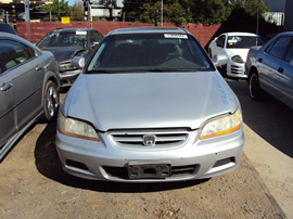 2001 HONDA ACCORD 2 DOOR 3.0L AT FWD COLOR SILVER A12009